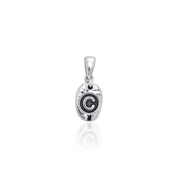 Copyright on Coffee Bean Silver Pendant TP403 - Jewelry